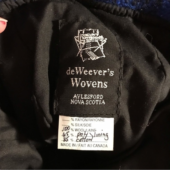 𝅺vintage woven wool winter hat/ toque. Nova Scotian artisan. Women’s O/S. - Picture 5 of 5